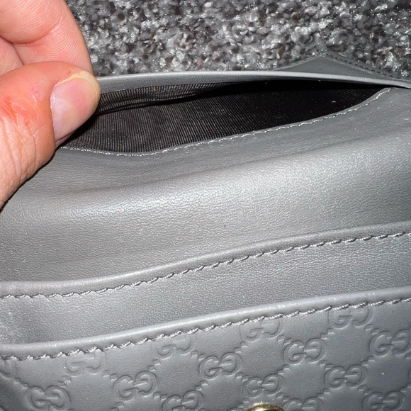 Gucci Grey Microguccissima Leather Card Case - Picture 5 of 14